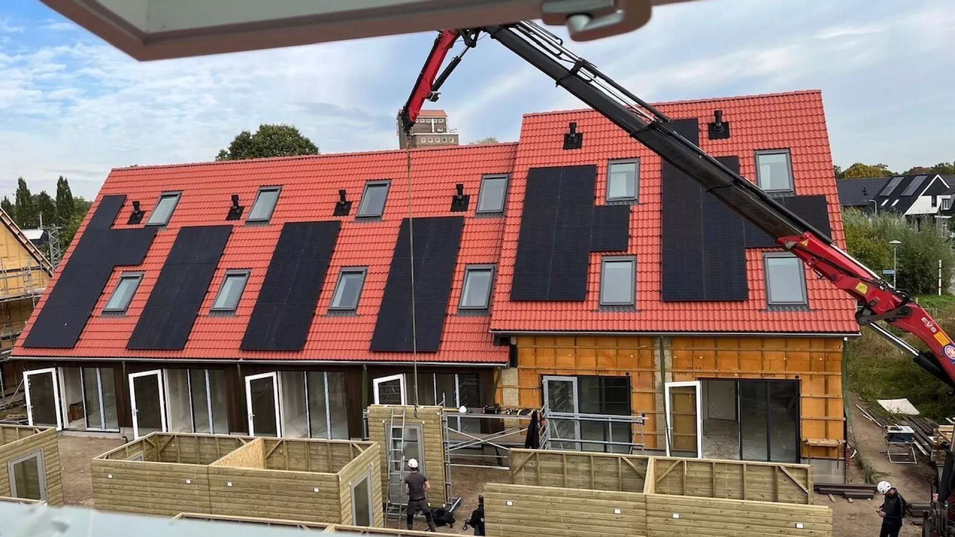 Heideslag: bovenaanzicht woningen