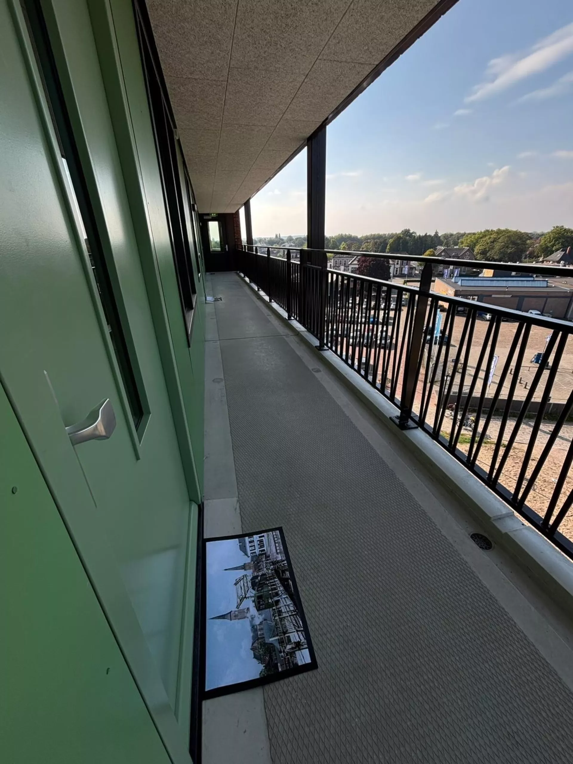 Deurmat bij Ruimzichtlaan met afbeelding van Striekiezer