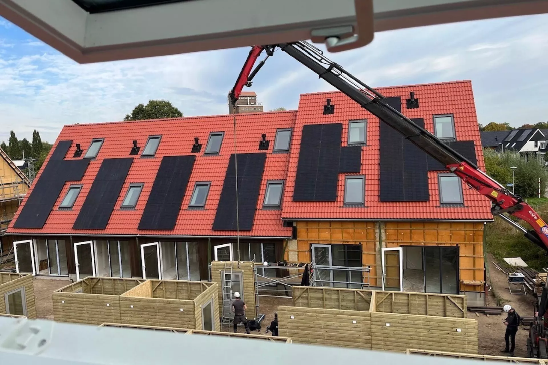 Heideslag: bovenaanzicht woningen